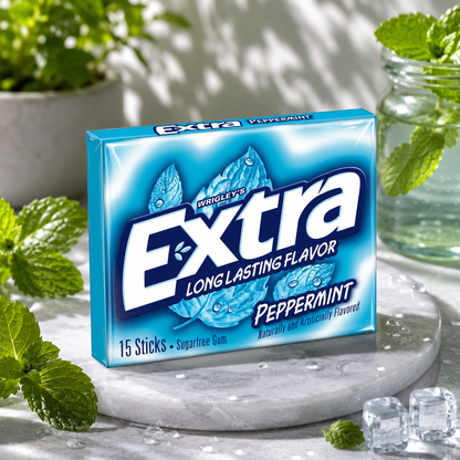 Extra Gum Peppermint Chewing Gum Imported From USA