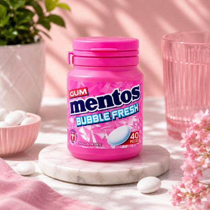 Mentos White Bubblemint Chewing Gum Imported From USA/UK - Nosh Products