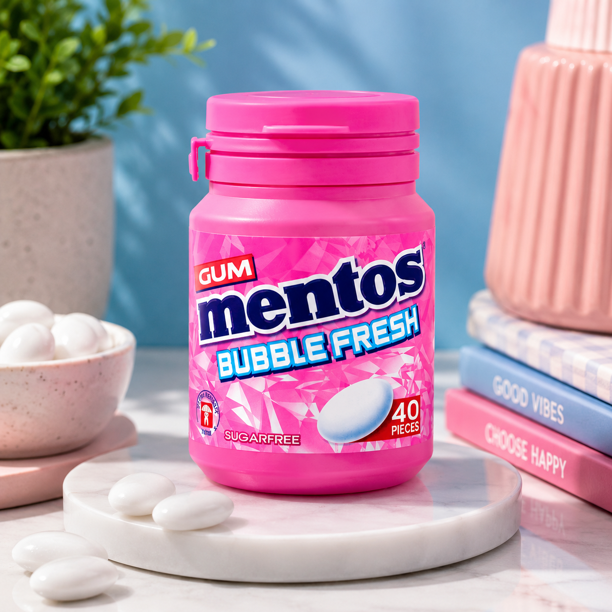 Mentos White Bubblemint Chewing Gum Imported From USA/UK - Nosh Products