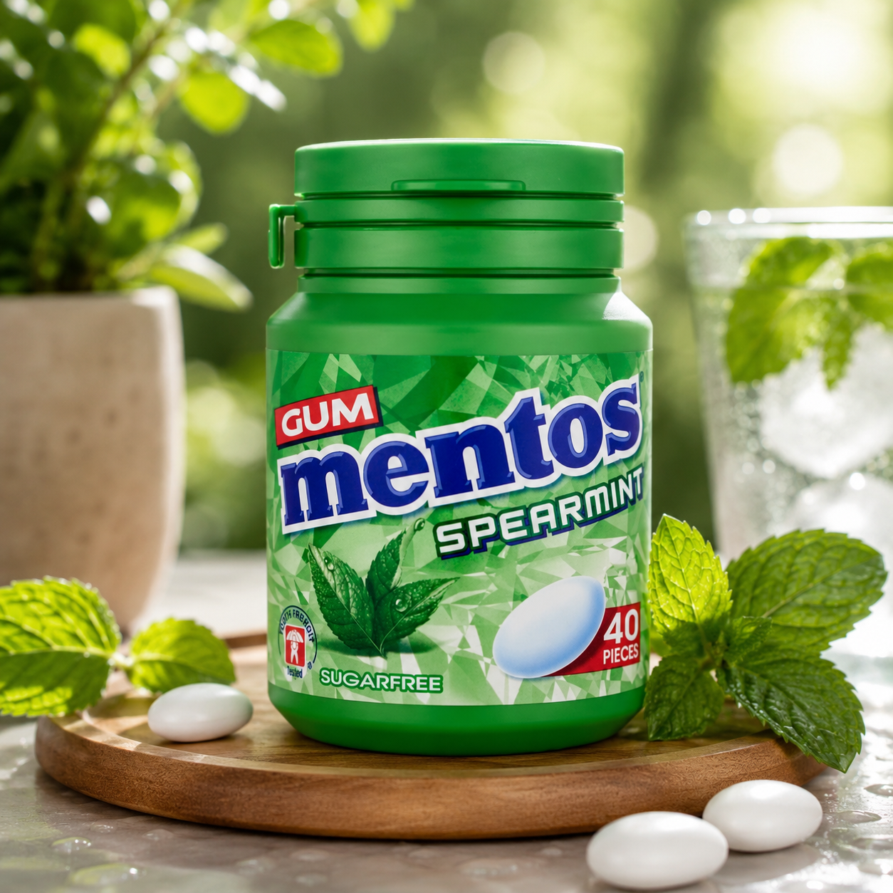 Mentos White Spearmint Chewing Gum Imported From USA/UK - Nosh Products