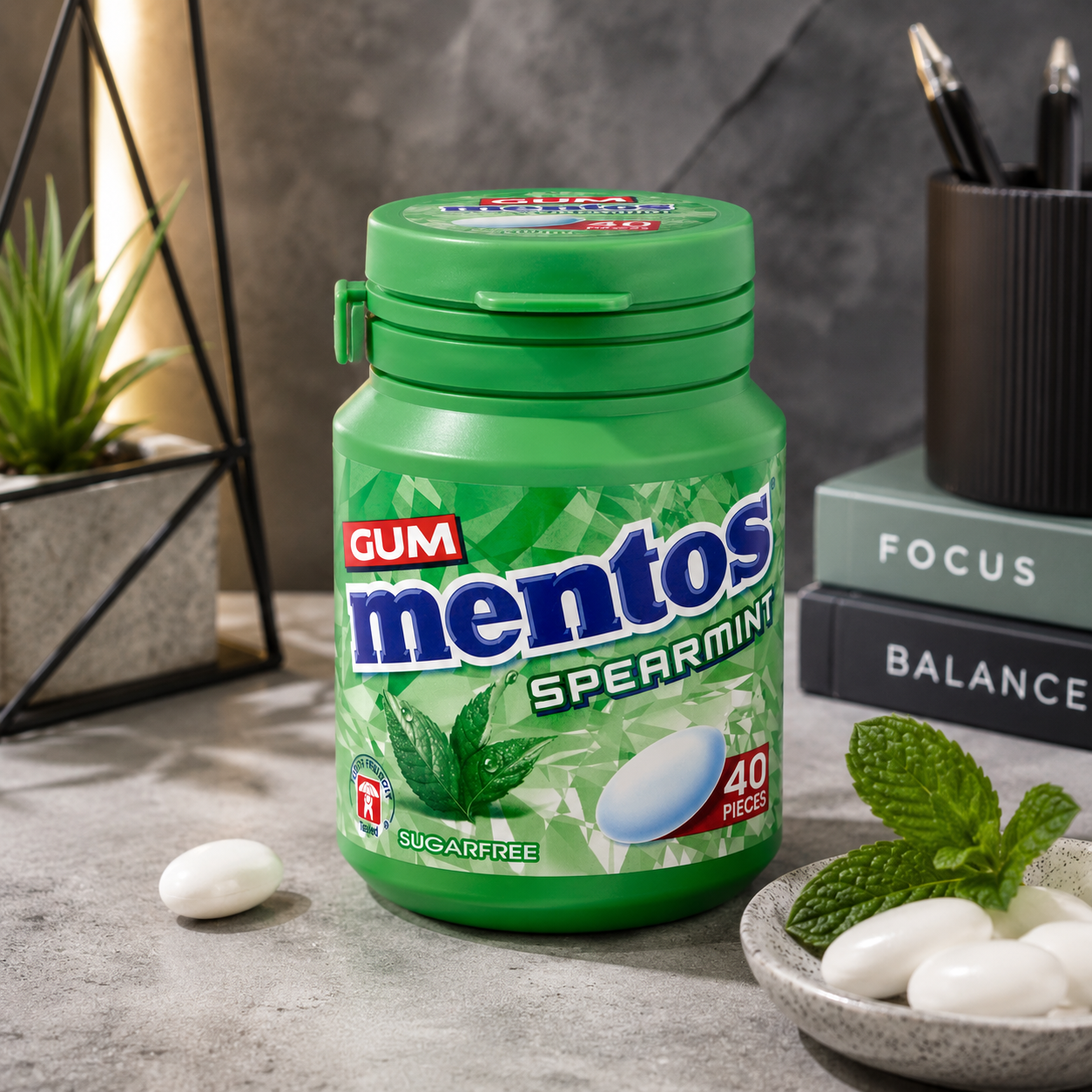 Mentos White Spearmint Chewing Gum Imported From USA/UK - Nosh Products