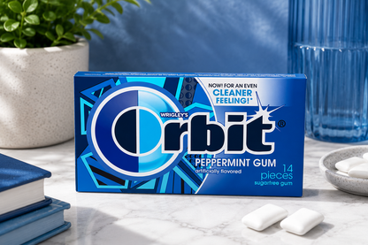 Orbit Peppermint Chewing Gum Imported From USA/UK - Nosh Products