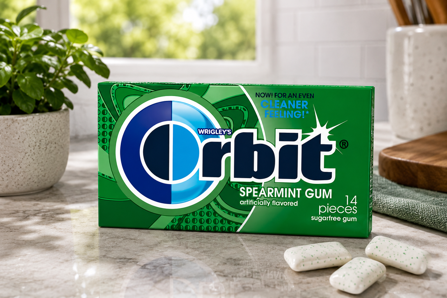 Orbit Spearmint Chewing Gum Imported From USA/UK - Nosh Products