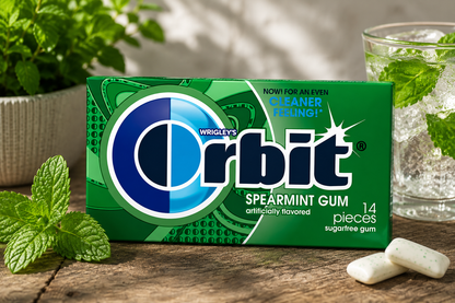 Orbit Spearmint Chewing Gum Imported From USA/UK - Nosh Products