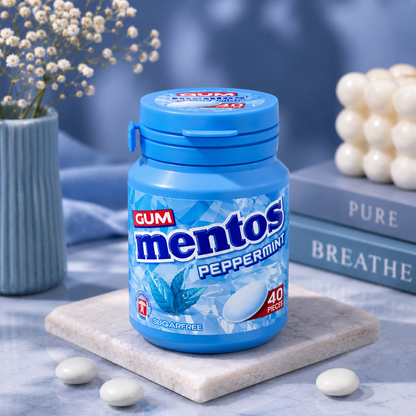Mentos White Peppermint Chewing Gum Imported From USA/UK - Nosh Products