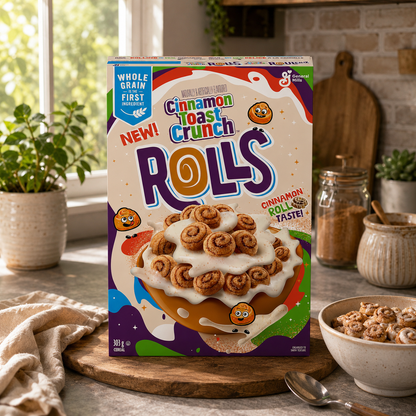 General Mills Cinnamon Toast Crunch Rolls Cereal 303g Imported From USA