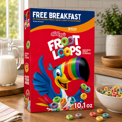 Kellogg's Froot Loops Cereal 286gm Imported From USA/UK - Nosh Products