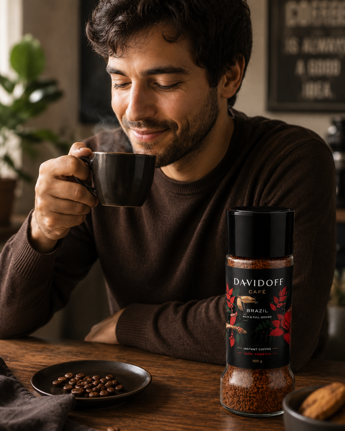Davidoff Brazil Instant Coffee 100gm Imported From USA - Nosh Products