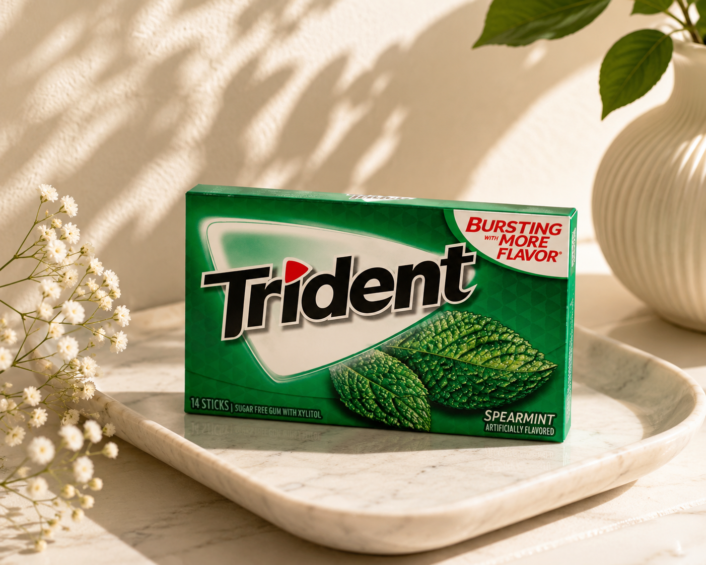 Trident Spearmint Chewing Gum