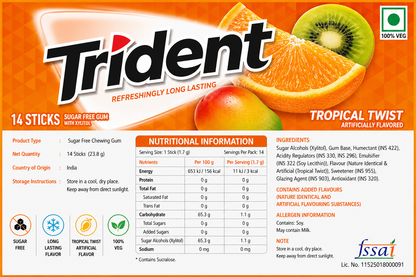 Trident Tropical Twist Chewing Gum