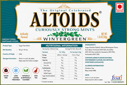 Altoid Wintergreen 50gm
