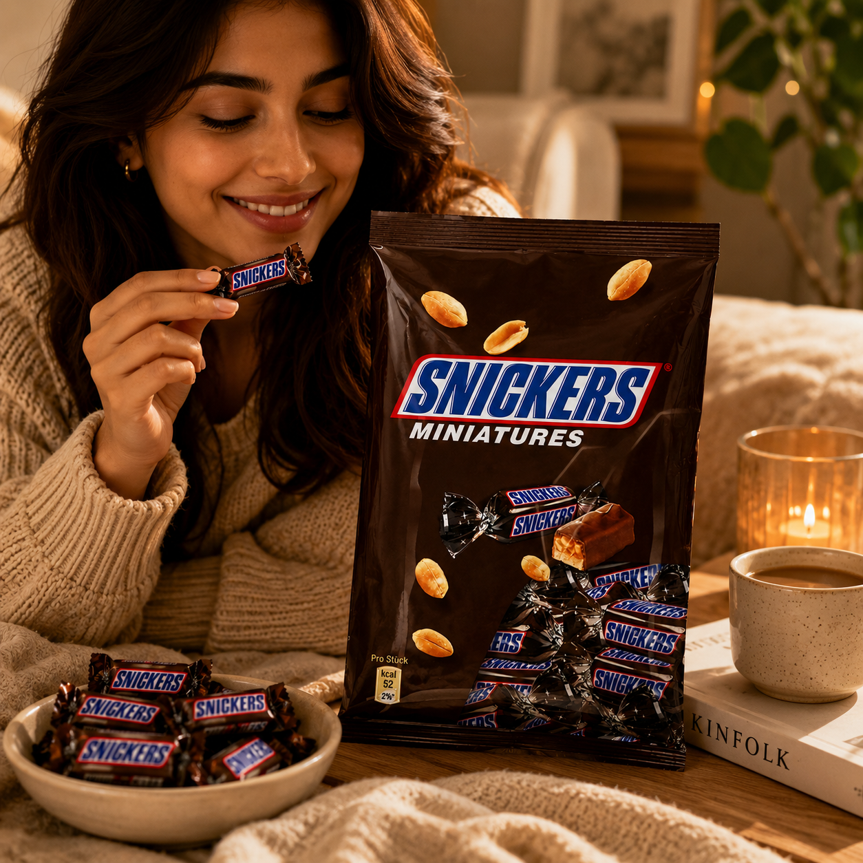 Snickers Miniature Chocolate 220gm Imported From UK - Nosh Products