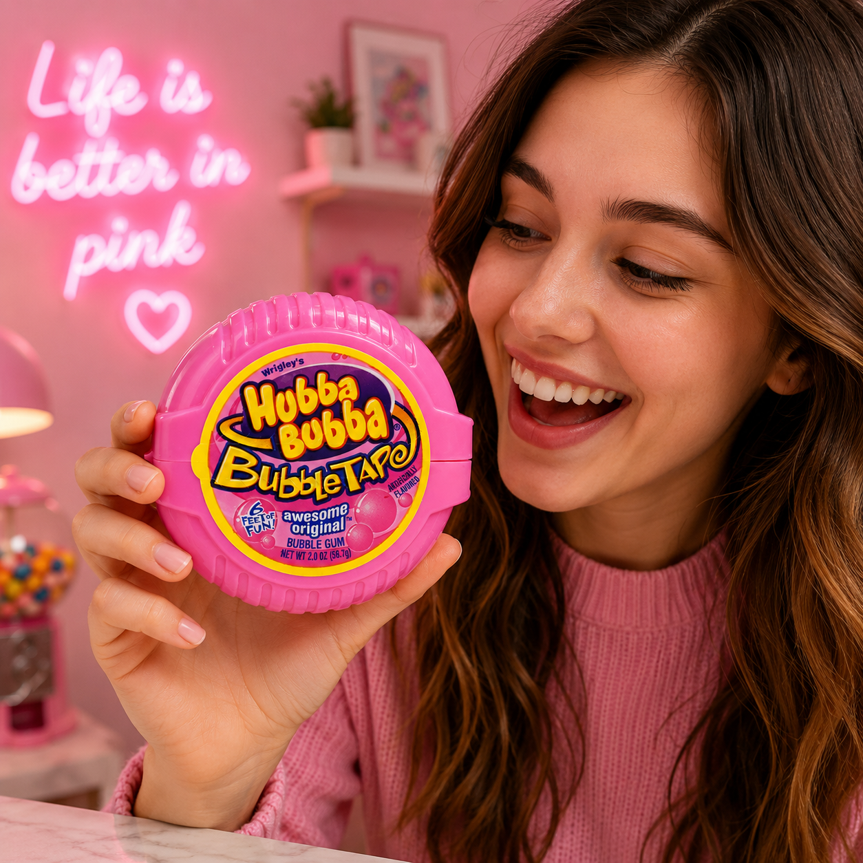 Hubba Bubba Tape Awesome Original Chewing Gum 56gm - Nosh Products