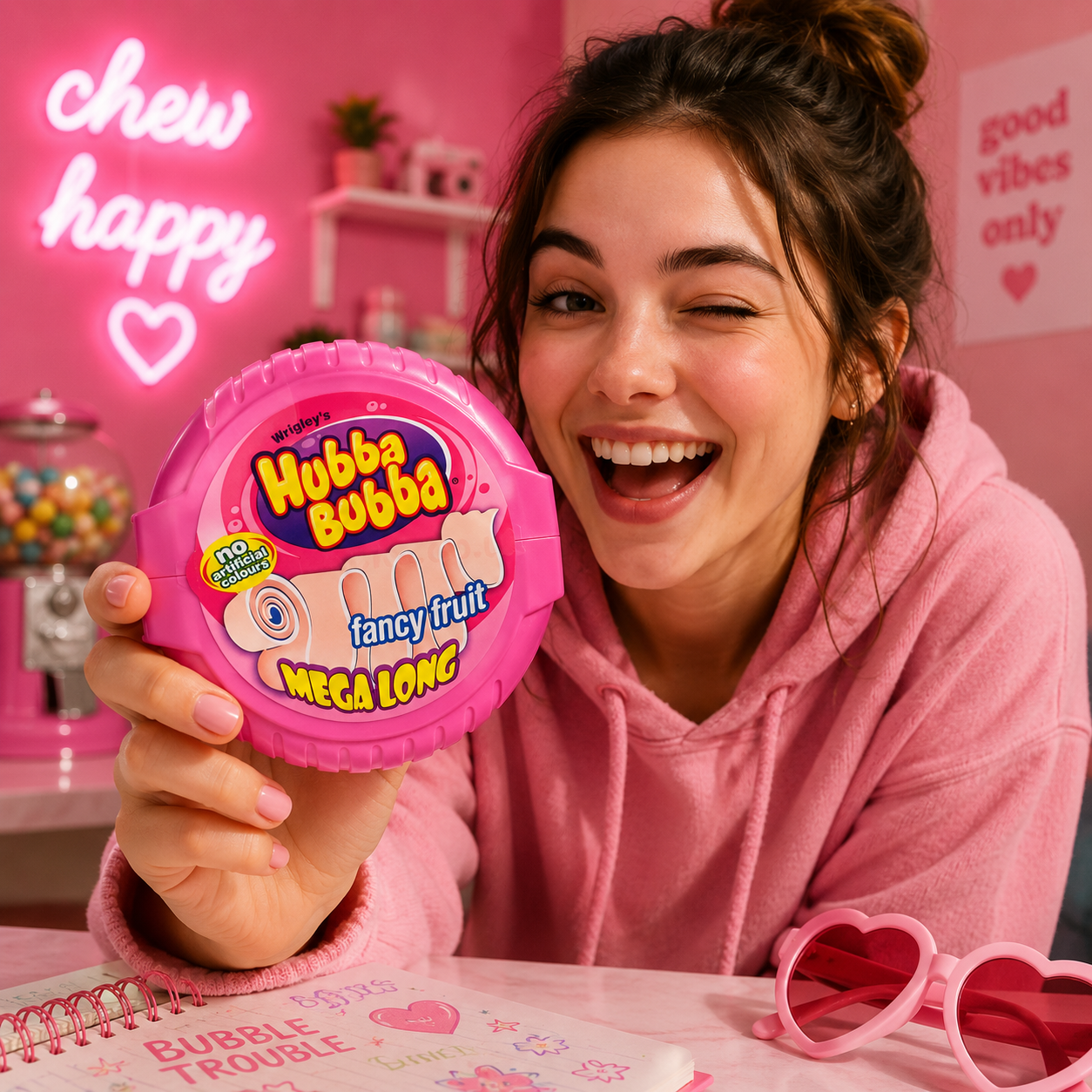 Hubba Bubba Tape Fancy Fruit Chewing Gum 56gm - Nosh Products