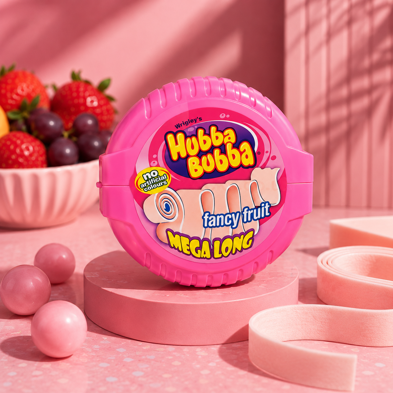 Hubba Bubba Tape Fancy Fruit Chewing Gum 56gm - Nosh Products