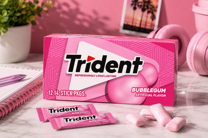 Trident Bubblegum Chewing Gum