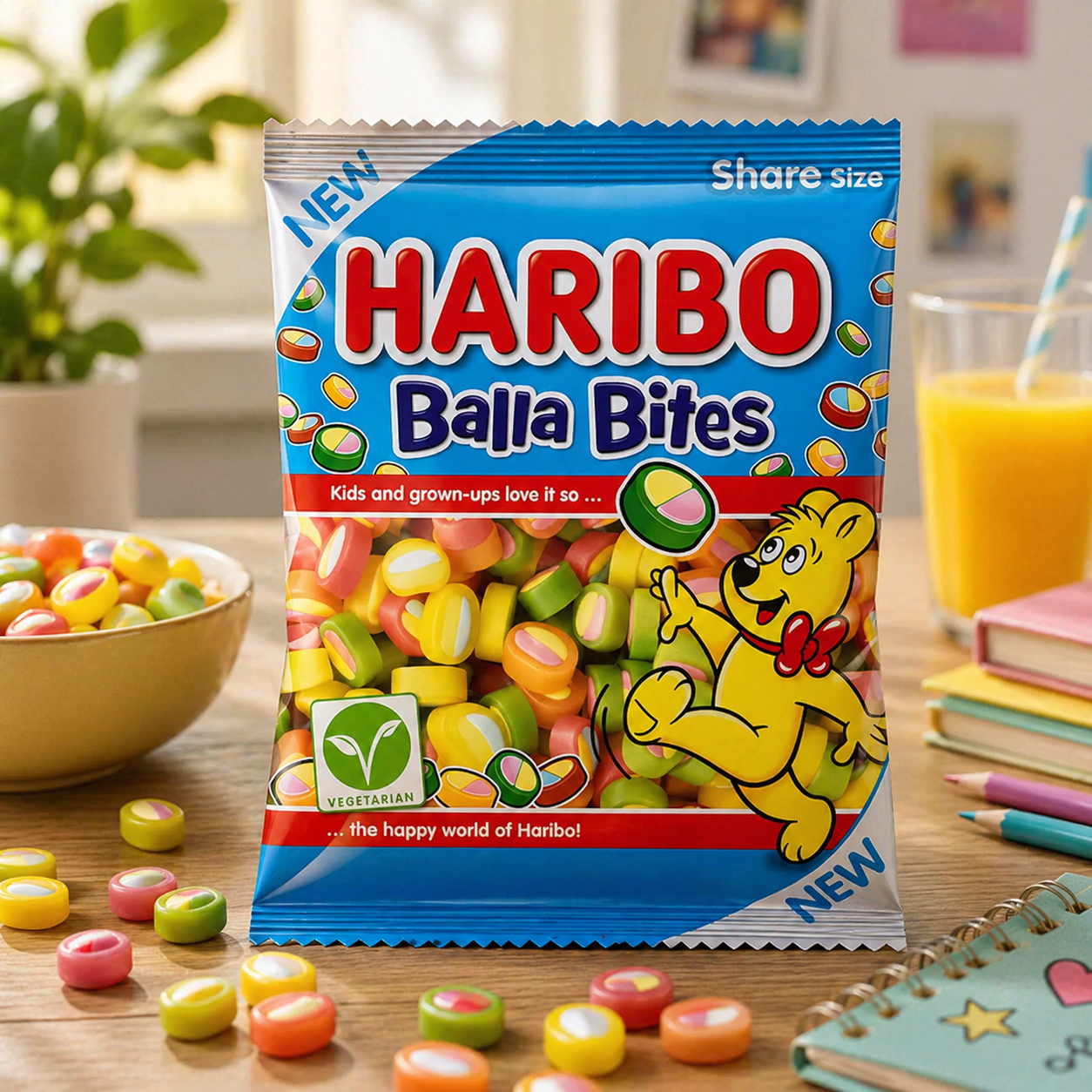 Haribo Balla Bites Candy 130gm - Nosh Products