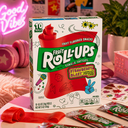 Fruit Roll Ups Strawberry Sensation Candy 141gm - Nosh Products