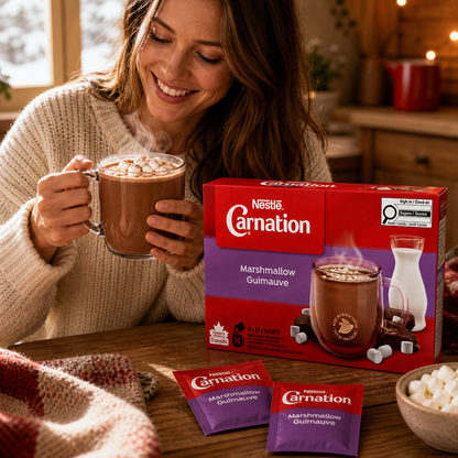 Nestle Carnation Marshmallow Hot Chocolate 250gm (10 Sachets)