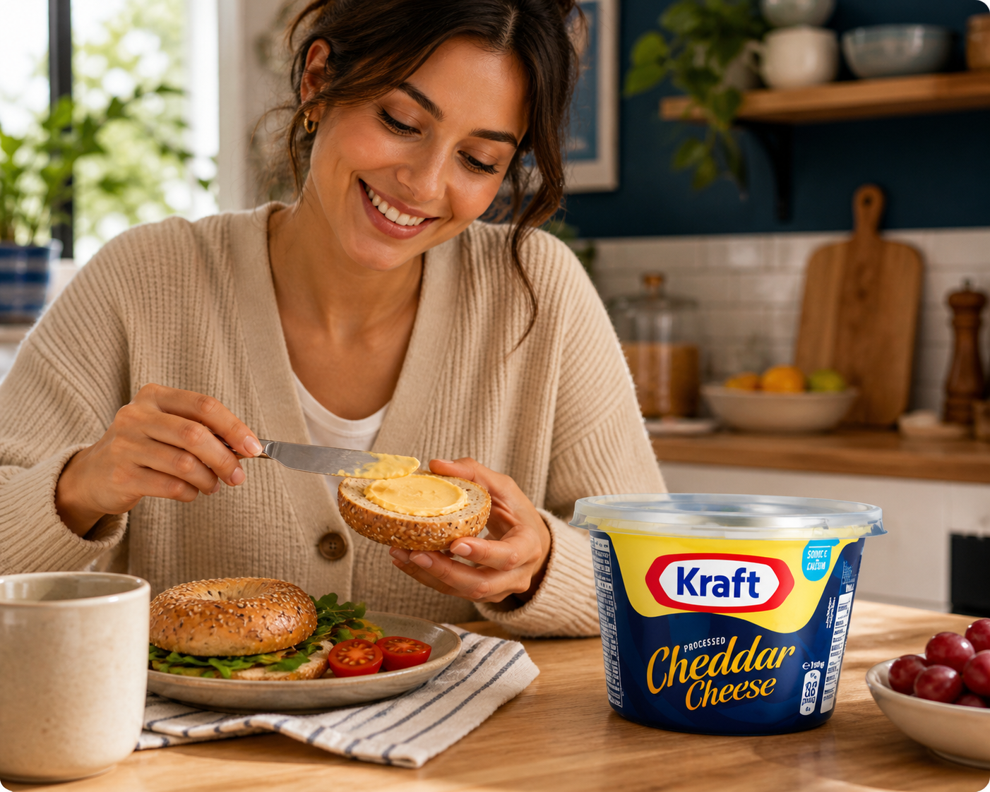 Kraft Cheddar Cheese Tin 190gm - Nosh Products