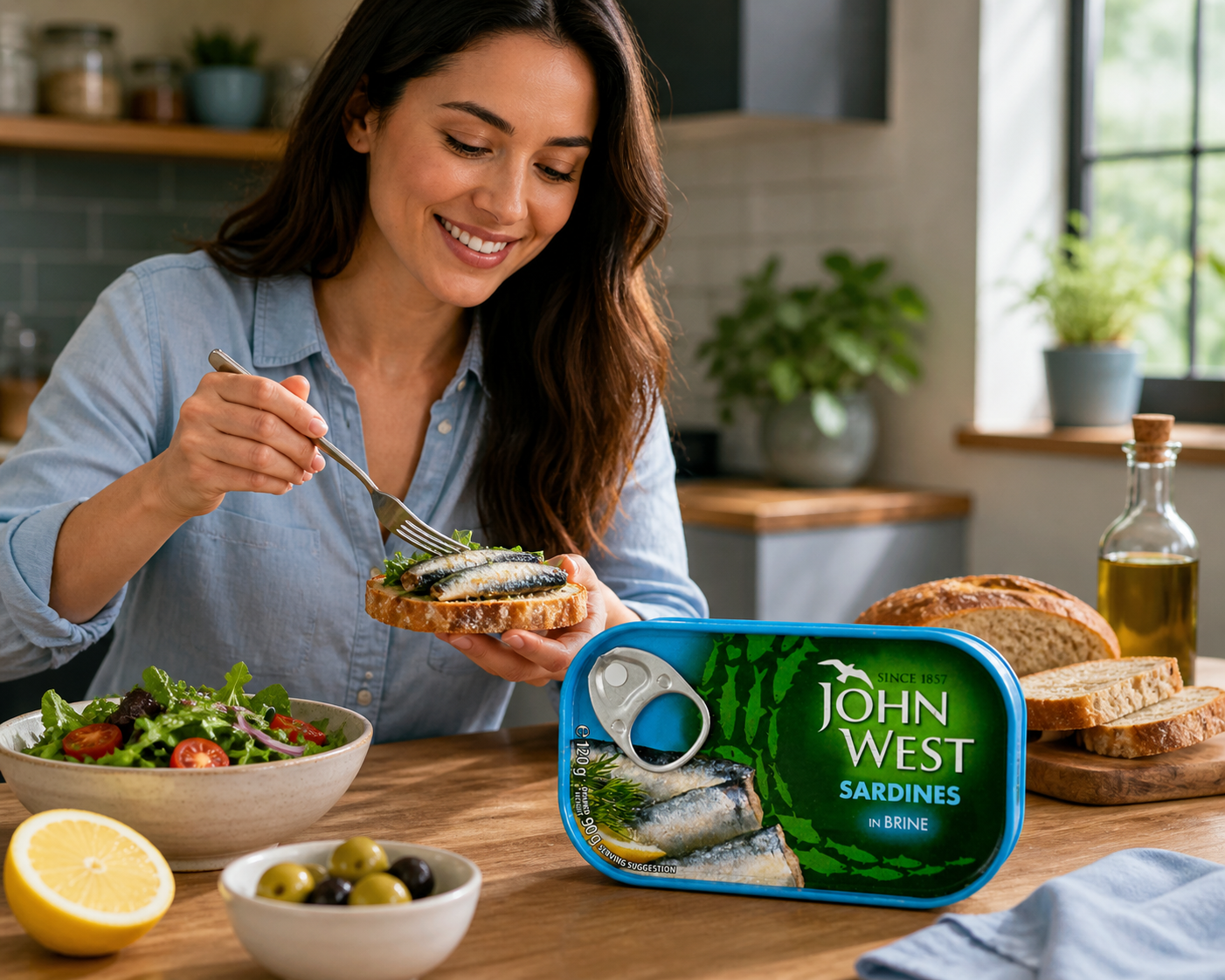 John West Sardine In Brine 120gm - Nosh Products