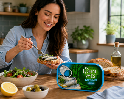 John West Sardine In Brine 120gm - Nosh Products
