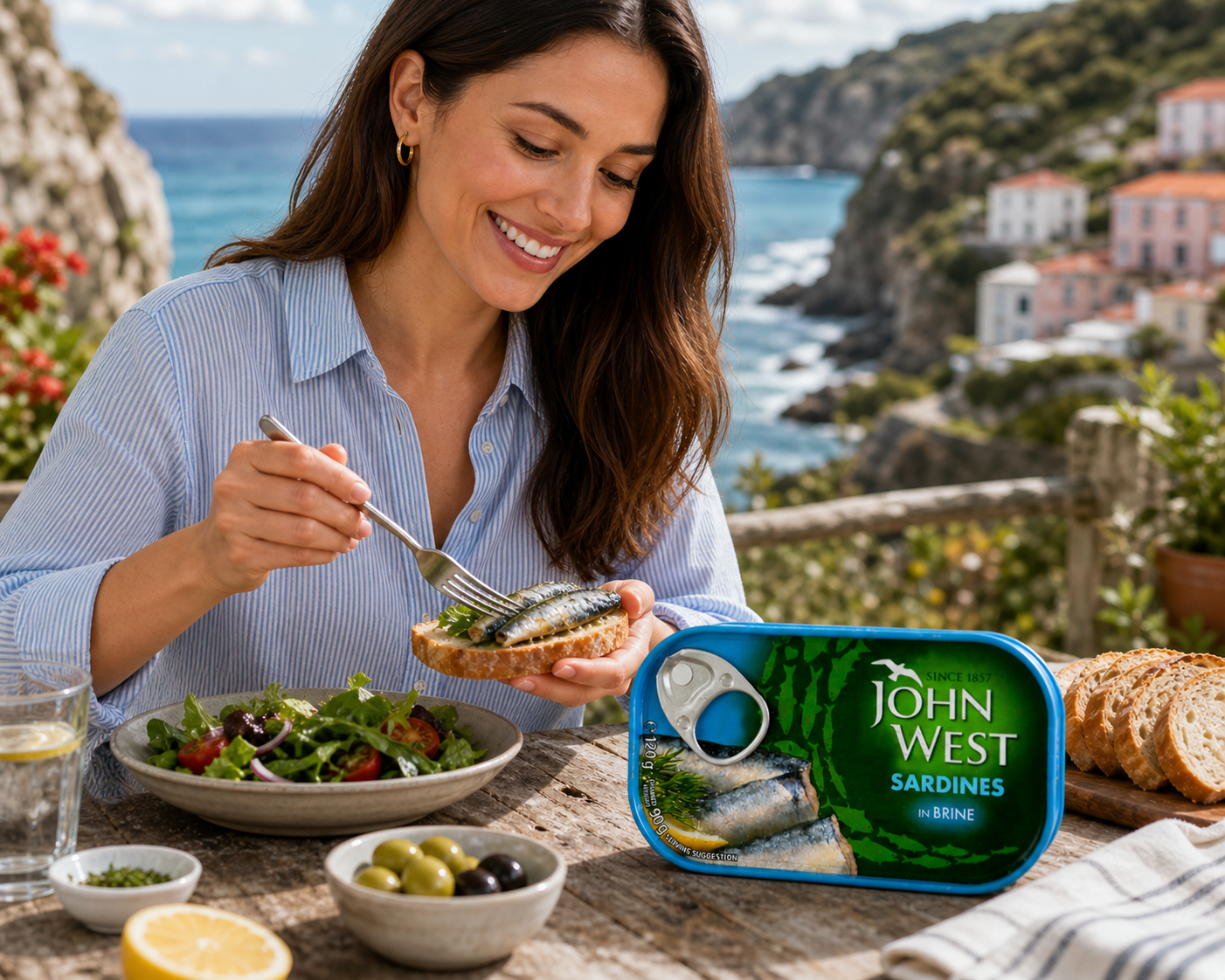 John West Sardine In Brine 120gm - Nosh Products
