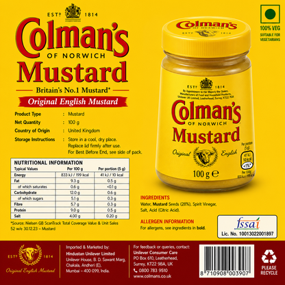 Colman Mustard 100gm - Nosh Products