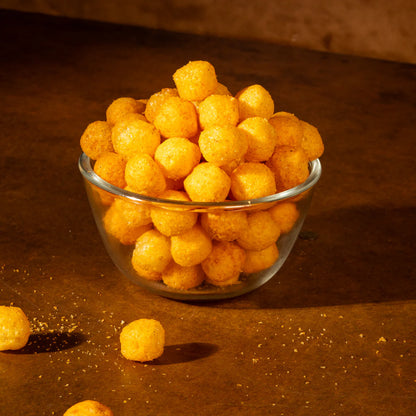 Mr Krisps Spicy Cheese Balls Cannister 80gm - Nosh Products