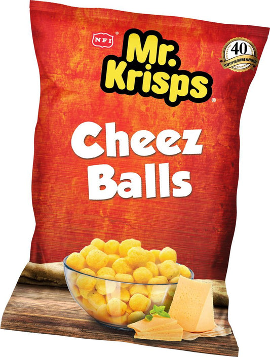 MR KRISP SPICY CHEESE BALLS 80GM