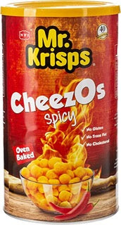 MR KRISP SPICY CHEESE BALLS CANNISTER 80GM