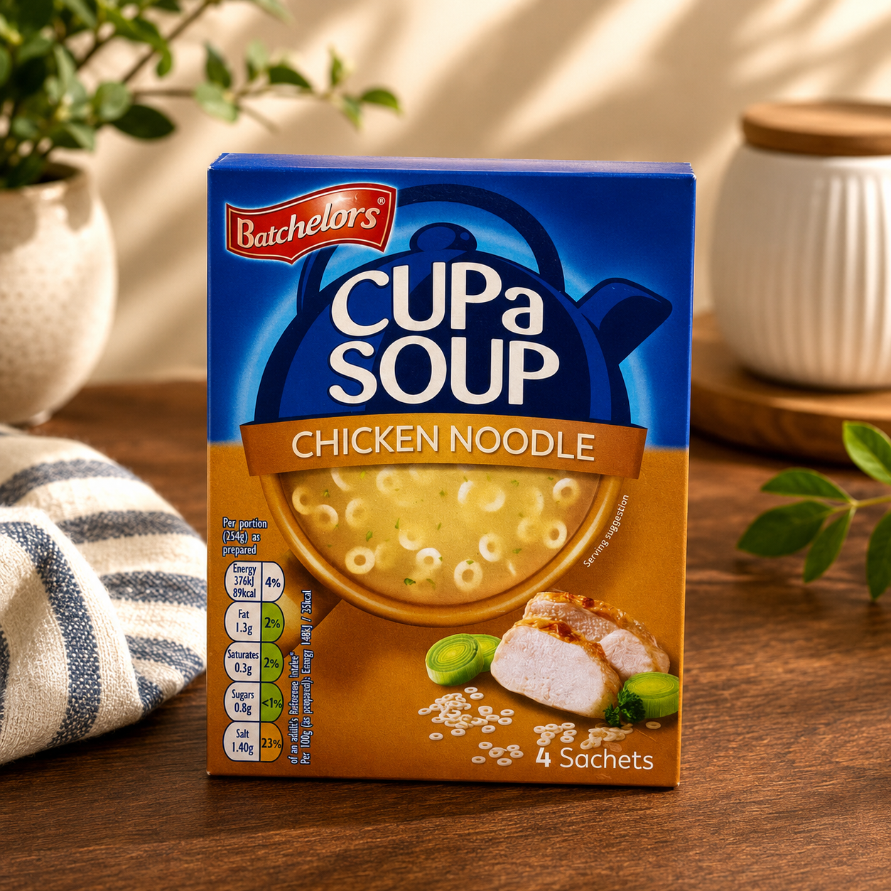 Batchelor's Cup-A-Soup Chicken And Leek (4 Cups) Imported From UK