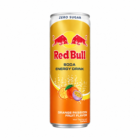 Red Bull Energy Drink Zero Sugar Orange Passionfruit 250ml