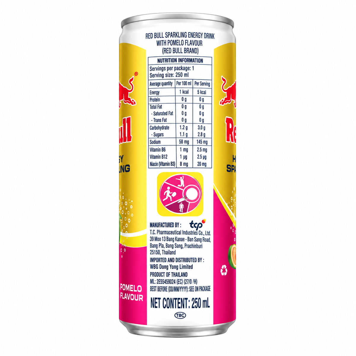 Red Bull Energy Drink Zero Sugar Pomelo 250ml