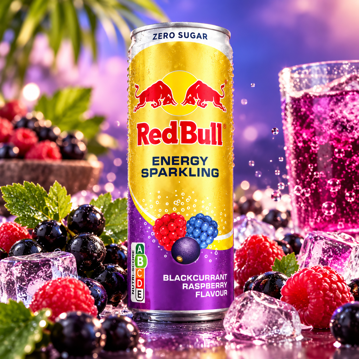 Red Bull Energy Drink Zero Sugar Blackcurrant And Rapsberry 250ml