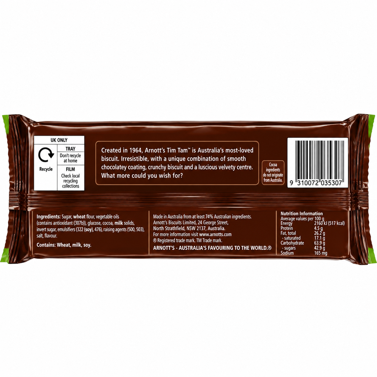 Tim Tam Gluten Free Original Chocolate Cookies 200gm