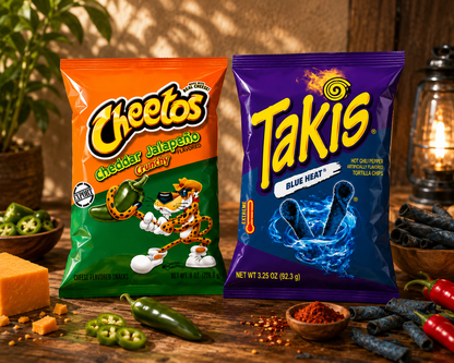 Cheetos Jalapeno And Takis Blue Heat Bundle Pack