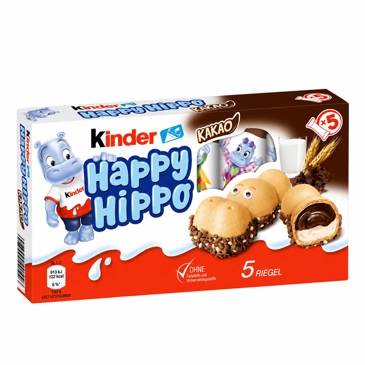Kinder Happy Hippo Chocolate(5 pc per Pack) Imported From UK/USA