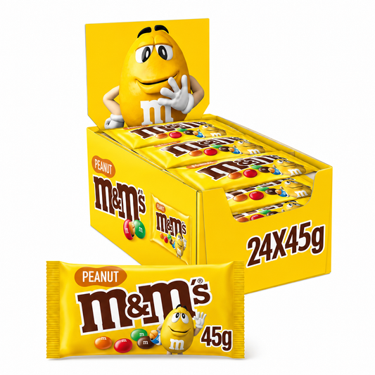 M&M Peanut Chocolate 45gm (Pack of 24) Imported From USA