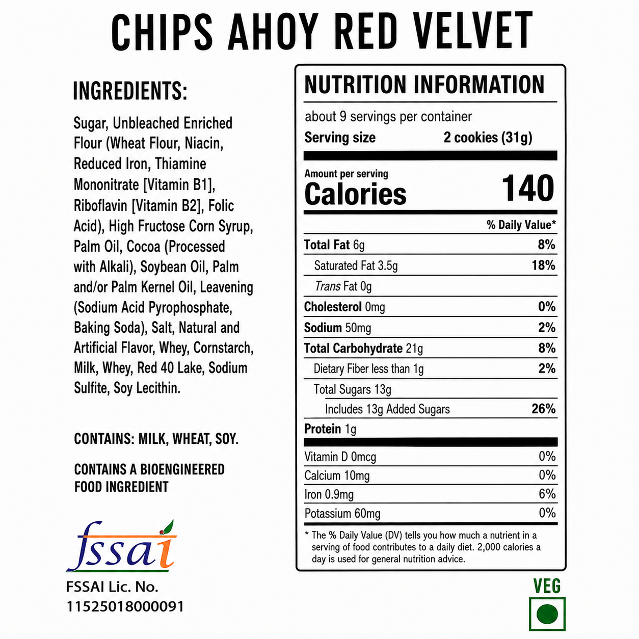 Chips Ahoy Red Velvet Imported From USA 227gm Imported From USA