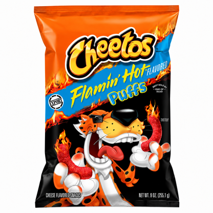 Cheetos Flaming Hot Puffs Imported From USA 255gm