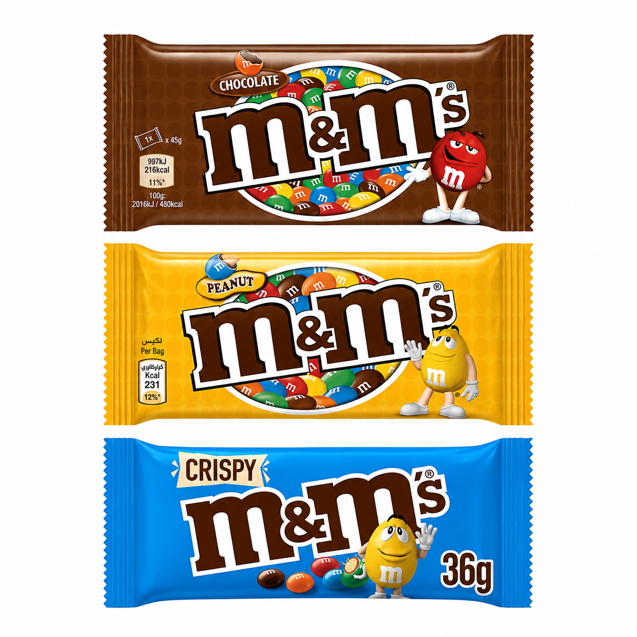 M&M Mixed Box-3 Flavours (Pack of 24) Imported From USA
