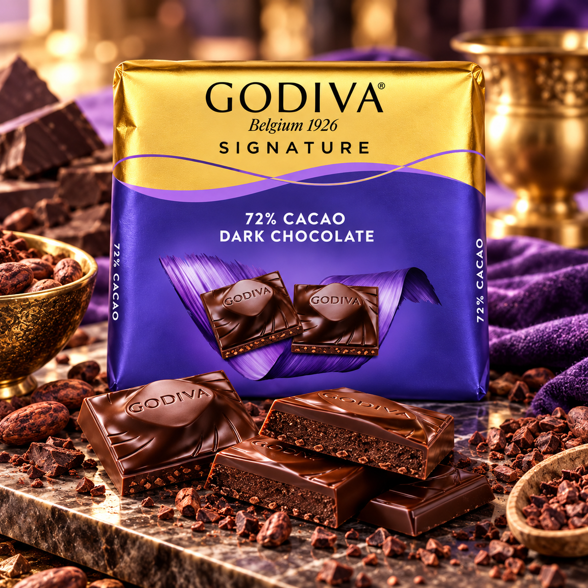 Godiva 72% Dark Chocolate 60gm