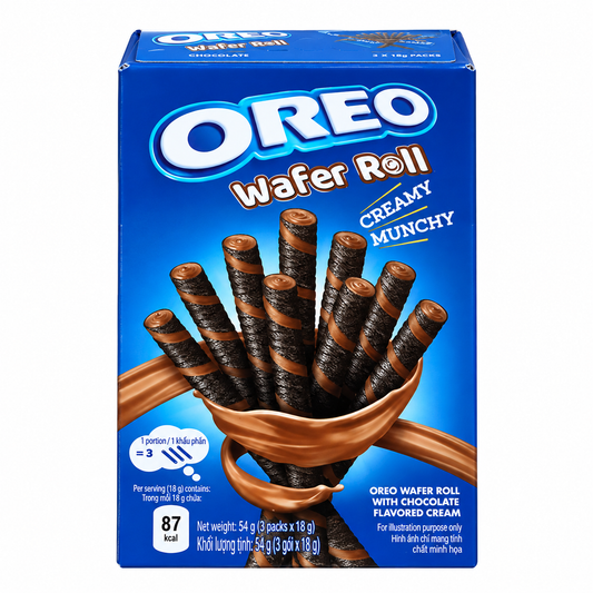 Oreo Dutch Wafer Roll Double Cocoa 50gm Imported From Asia - Nosh Products