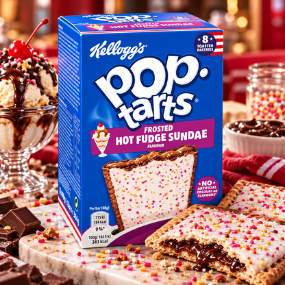 Kellogg's Pop Tart Frosted Hot Fudge Sundae 384gm Imported From USA
