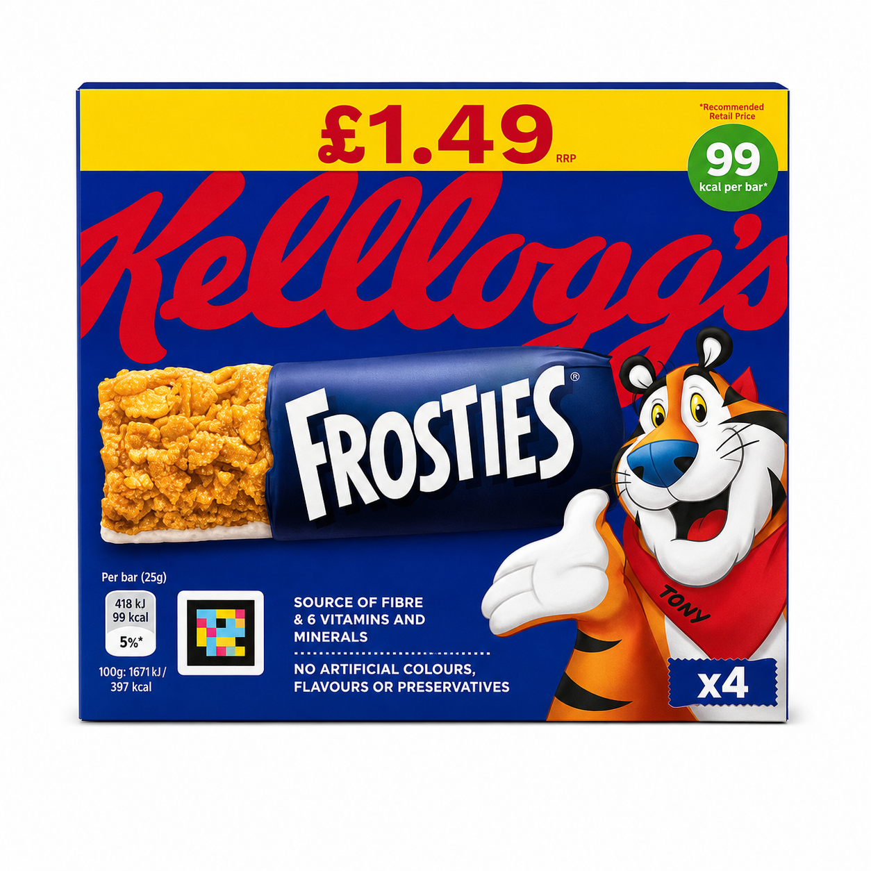 Kellogg's Frosties Bars 150gm Imported From UK