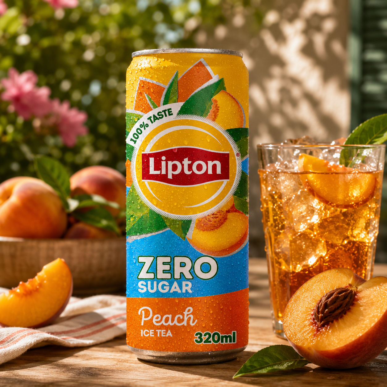 Lipton Iced Tea Peach Zero Sugar 330ml Imported From Thailand - Nosh Products