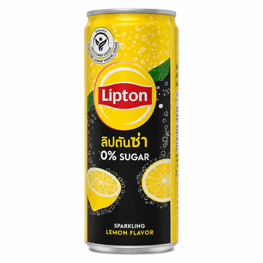 Lipton Zero Sugar Sparkling Lemon Iced Tea 325ml Imported From Thailand - Nosh Products