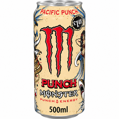 Monster Energy Drink Pacific Punch 500ml (Pack of 4) Imported From UK