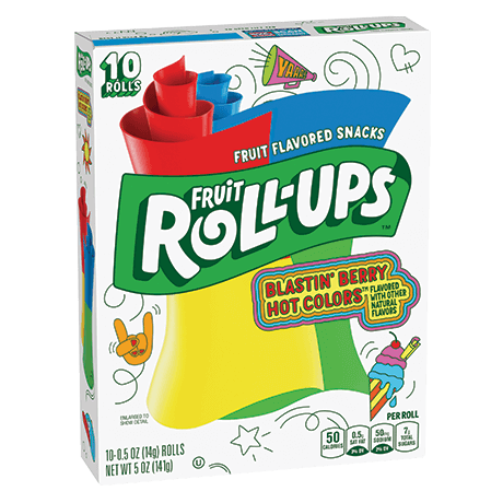 Fruit Roll Ups Blastin Berry Candy 141gm